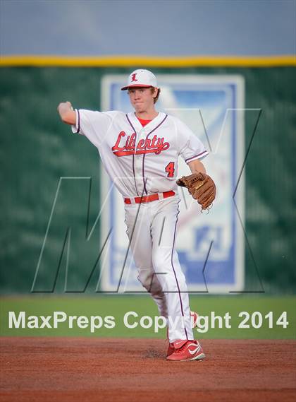 Thumbnail 2 in Centennial vs Liberty (NIAA Division 1 State Baseball Tournament Round 3) photogallery.