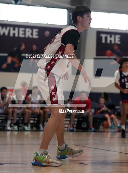 Thumbnail 2 in San Antonio Patriots HomeSchool vs Dallas HSAA (Aggieland Come and Take It Tip-Off) photogallery.