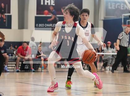 Thumbnail 2 in San Antonio Patriots HomeSchool vs Dallas HSAA (Aggieland Come and Take It Tip-Off) photogallery.