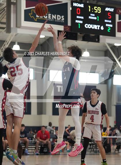 Thumbnail 2 in San Antonio Patriots HomeSchool vs Dallas HSAA (Aggieland Come and Take It Tip-Off) photogallery.