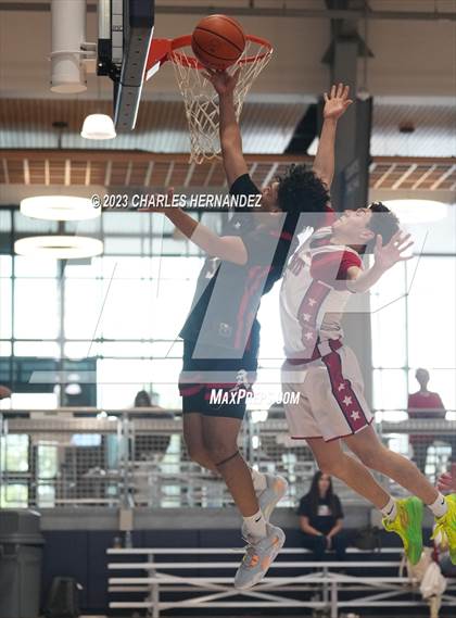 Thumbnail 1 in San Antonio Patriots HomeSchool vs Dallas HSAA (Aggieland Come and Take It Tip-Off) photogallery.