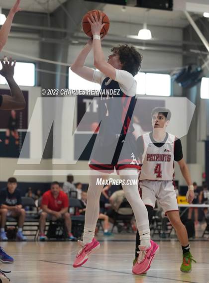 Thumbnail 3 in San Antonio Patriots HomeSchool vs Dallas HSAA (Aggieland Come and Take It Tip-Off) photogallery.