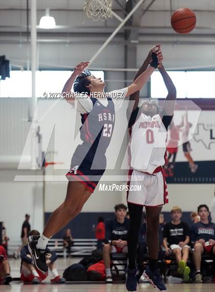 Thumbnail 2 in San Antonio Patriots HomeSchool vs Dallas HSAA (Aggieland Come and Take It Tip-Off) photogallery.