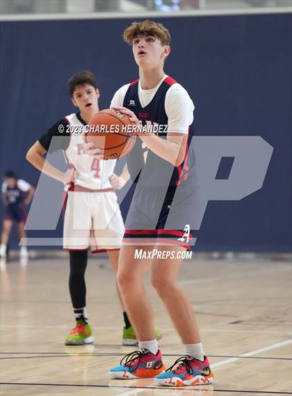 Thumbnail 1 in San Antonio Patriots HomeSchool vs Dallas HSAA (Aggieland Come and Take It Tip-Off) photogallery.