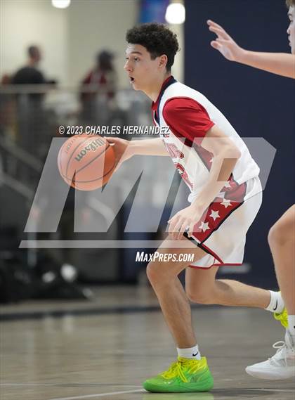Thumbnail 3 in San Antonio Patriots HomeSchool vs Dallas HSAA (Aggieland Come and Take It Tip-Off) photogallery.