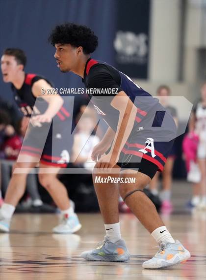 Thumbnail 2 in San Antonio Patriots HomeSchool vs Dallas HSAA (Aggieland Come and Take It Tip-Off) photogallery.