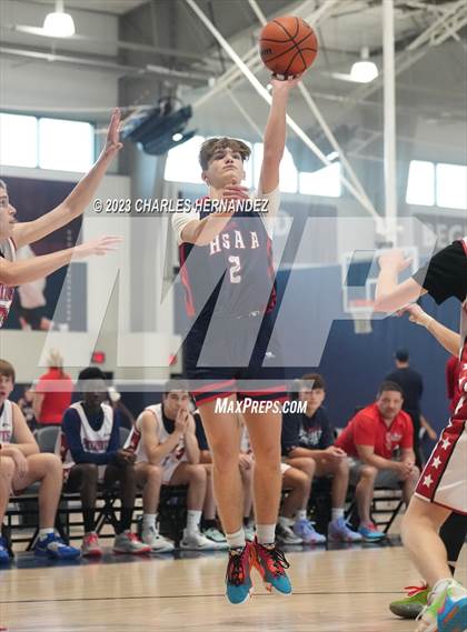 Thumbnail 1 in San Antonio Patriots HomeSchool vs Dallas HSAA (Aggieland Come and Take It Tip-Off) photogallery.