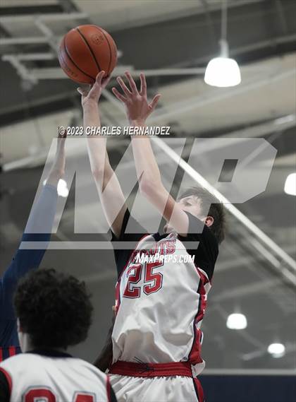 Thumbnail 3 in San Antonio Patriots HomeSchool vs Dallas HSAA (Aggieland Come and Take It Tip-Off) photogallery.