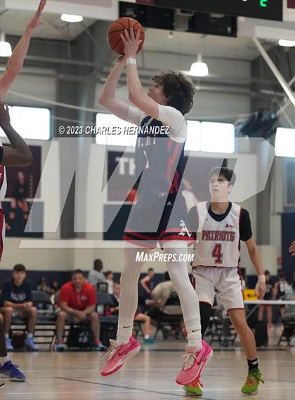 Thumbnail 1 in San Antonio Patriots HomeSchool vs Dallas HSAA (Aggieland Come and Take It Tip-Off) photogallery.