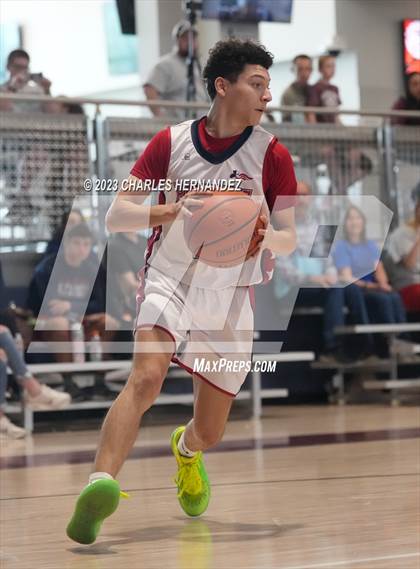 Thumbnail 2 in San Antonio Patriots HomeSchool vs Dallas HSAA (Aggieland Come and Take It Tip-Off) photogallery.