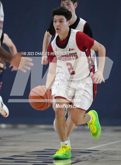 Thumbnail 3 in San Antonio Patriots HomeSchool vs Dallas HSAA (Aggieland Come and Take It Tip-Off) photogallery.