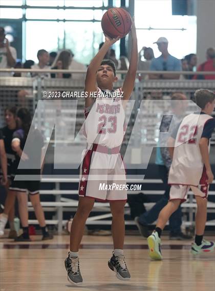 Thumbnail 1 in San Antonio Patriots HomeSchool vs Dallas HSAA (Aggieland Come and Take It Tip-Off) photogallery.
