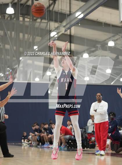 Thumbnail 1 in San Antonio Patriots HomeSchool vs Dallas HSAA (Aggieland Come and Take It Tip-Off) photogallery.