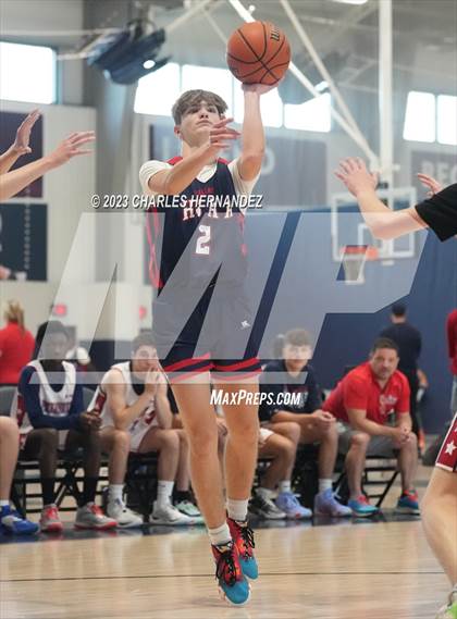Thumbnail 2 in San Antonio Patriots HomeSchool vs Dallas HSAA (Aggieland Come and Take It Tip-Off) photogallery.