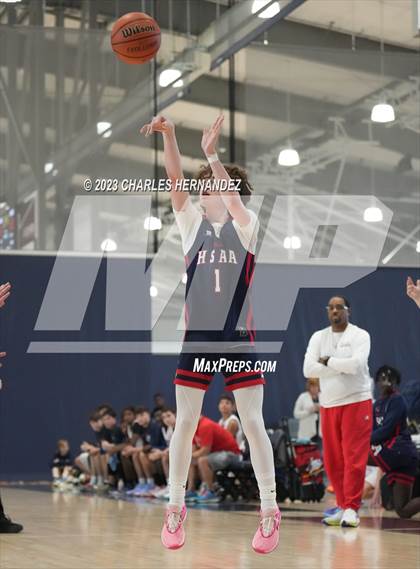 Thumbnail 3 in San Antonio Patriots HomeSchool vs Dallas HSAA (Aggieland Come and Take It Tip-Off) photogallery.