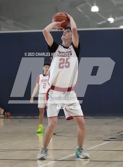 Thumbnail 3 in San Antonio Patriots HomeSchool vs Dallas HSAA (Aggieland Come and Take It Tip-Off) photogallery.