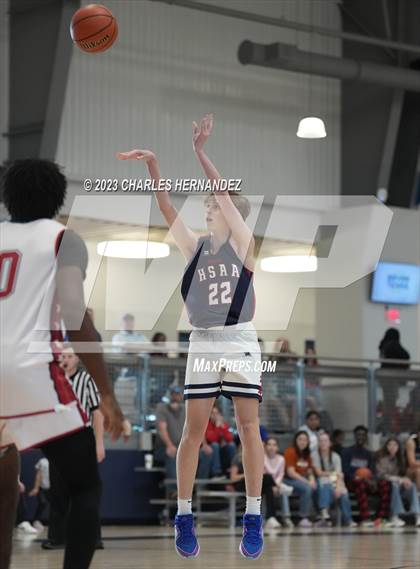 Thumbnail 3 in San Antonio Patriots HomeSchool vs Dallas HSAA (Aggieland Come and Take It Tip-Off) photogallery.