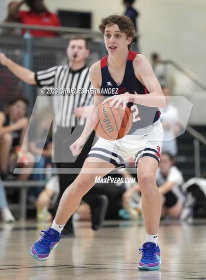 Thumbnail 2 in San Antonio Patriots HomeSchool vs Dallas HSAA (Aggieland Come and Take It Tip-Off) photogallery.
