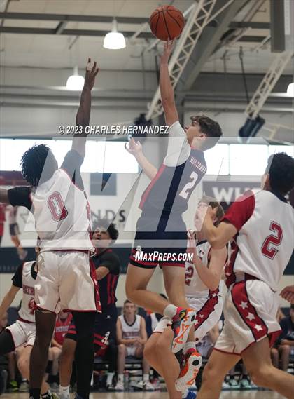 Thumbnail 3 in San Antonio Patriots HomeSchool vs Dallas HSAA (Aggieland Come and Take It Tip-Off) photogallery.