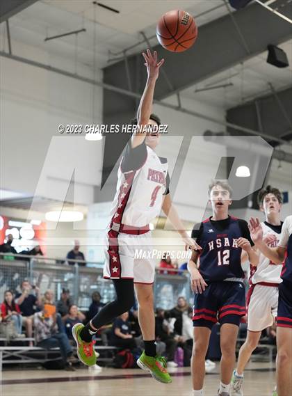 Thumbnail 1 in San Antonio Patriots HomeSchool vs Dallas HSAA (Aggieland Come and Take It Tip-Off) photogallery.