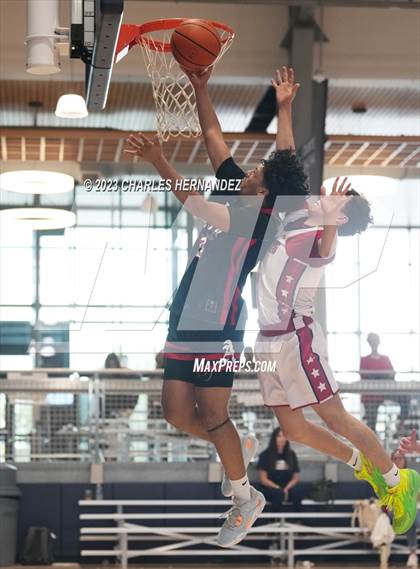 Thumbnail 3 in San Antonio Patriots HomeSchool vs Dallas HSAA (Aggieland Come and Take It Tip-Off) photogallery.