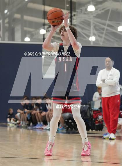 Thumbnail 3 in San Antonio Patriots HomeSchool vs Dallas HSAA (Aggieland Come and Take It Tip-Off) photogallery.