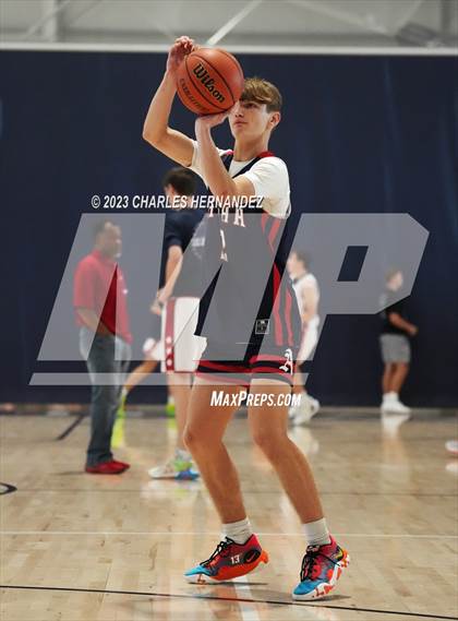 Thumbnail 2 in San Antonio Patriots HomeSchool vs Dallas HSAA (Aggieland Come and Take It Tip-Off) photogallery.