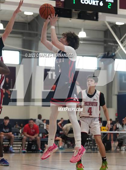 Thumbnail 2 in San Antonio Patriots HomeSchool vs Dallas HSAA (Aggieland Come and Take It Tip-Off) photogallery.