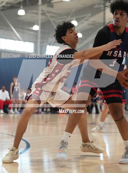 Thumbnail 2 in San Antonio Patriots HomeSchool vs Dallas HSAA (Aggieland Come and Take It Tip-Off) photogallery.