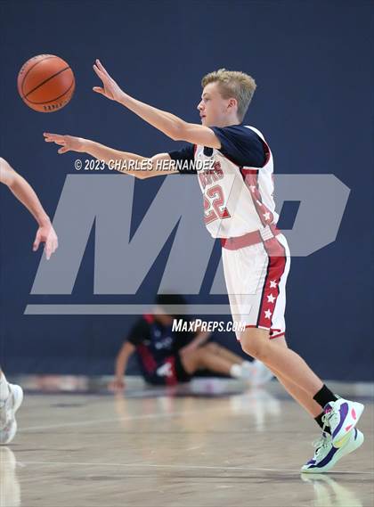 Thumbnail 3 in San Antonio Patriots HomeSchool vs Dallas HSAA (Aggieland Come and Take It Tip-Off) photogallery.