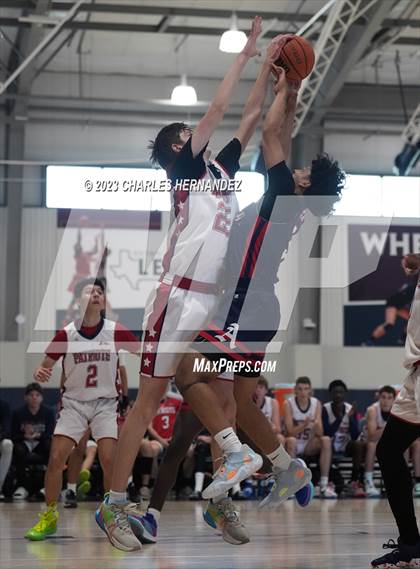 Thumbnail 3 in San Antonio Patriots HomeSchool vs Dallas HSAA (Aggieland Come and Take It Tip-Off) photogallery.