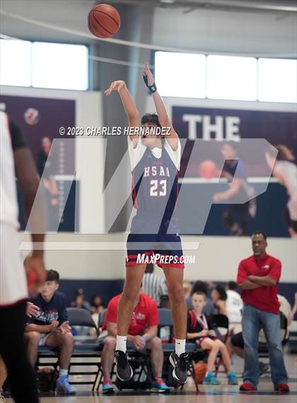 Thumbnail 1 in San Antonio Patriots HomeSchool vs Dallas HSAA (Aggieland Come and Take It Tip-Off) photogallery.