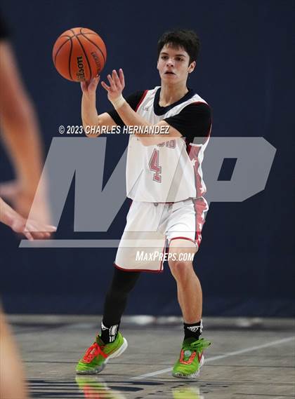 Thumbnail 1 in San Antonio Patriots HomeSchool vs Dallas HSAA (Aggieland Come and Take It Tip-Off) photogallery.