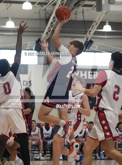 Thumbnail 1 in San Antonio Patriots HomeSchool vs Dallas HSAA (Aggieland Come and Take It Tip-Off) photogallery.