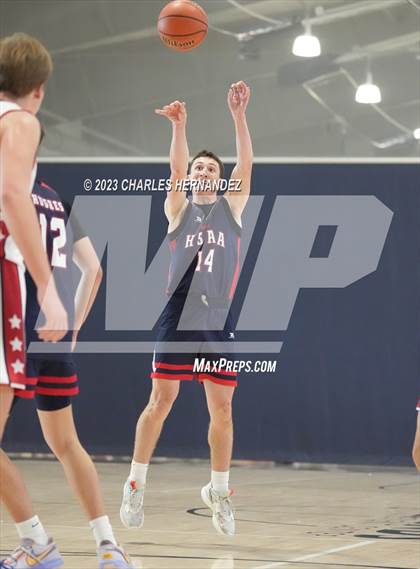 Thumbnail 3 in San Antonio Patriots HomeSchool vs Dallas HSAA (Aggieland Come and Take It Tip-Off) photogallery.