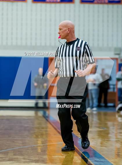 Thumbnail 2 in Newburgh Free Academy vs. Poughkeepsie (Officials vs Cancer) photogallery.
