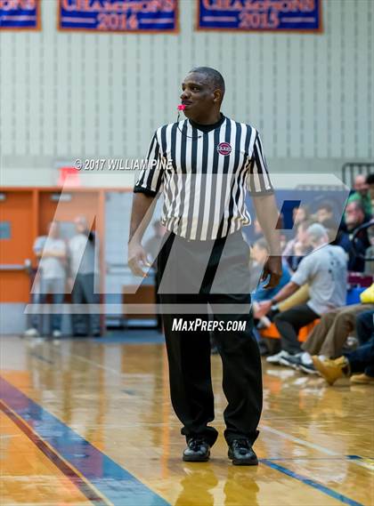 Thumbnail 2 in Newburgh Free Academy vs. Poughkeepsie (Officials vs Cancer) photogallery.