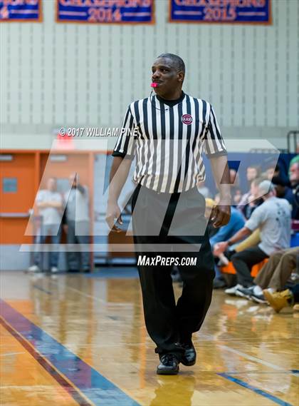 Thumbnail 1 in Newburgh Free Academy vs. Poughkeepsie (Officials vs Cancer) photogallery.