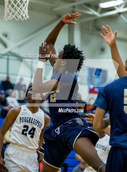 Thumbnail 3 in Newburgh Free Academy vs. Poughkeepsie (Officials vs Cancer) photogallery.