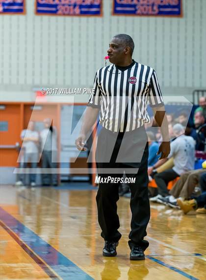 Thumbnail 3 in Newburgh Free Academy vs. Poughkeepsie (Officials vs Cancer) photogallery.