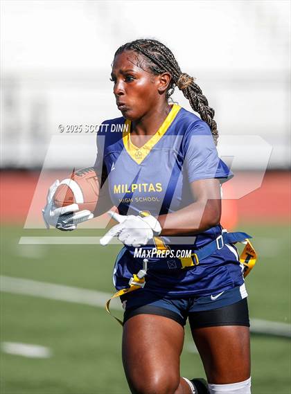 Thumbnail 2 in Merced vs Milpitas (Milpitas Flag Football Invitational) photogallery.