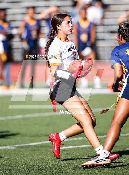 Thumbnail 1 in Merced vs Milpitas (Milpitas Flag Football Invitational) photogallery.