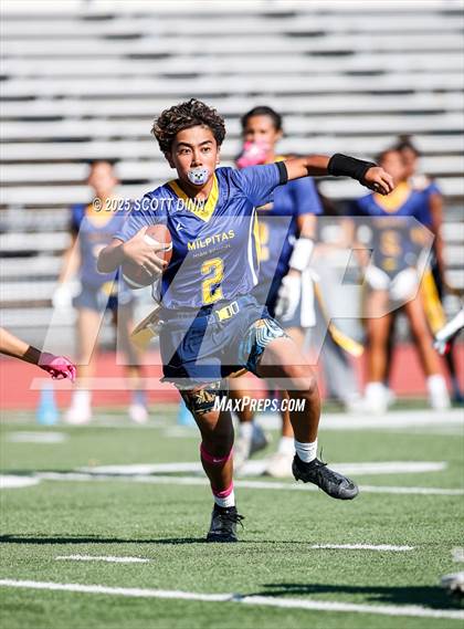 Thumbnail 2 in Merced vs Milpitas (Milpitas Flag Football Invitational) photogallery.