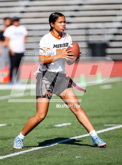Thumbnail 3 in Merced vs Milpitas (Milpitas Flag Football Invitational) photogallery.