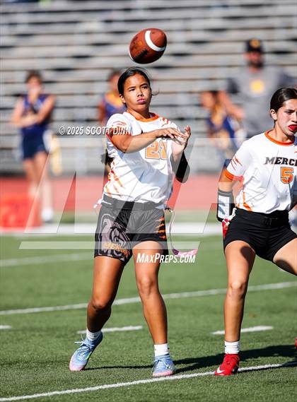 Thumbnail 1 in Merced vs Milpitas (Milpitas Flag Football Invitational) photogallery.