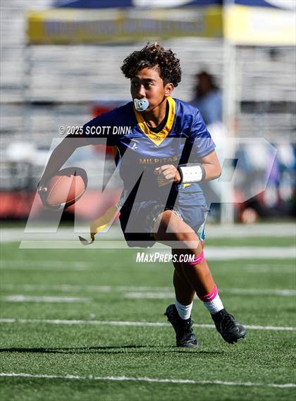 Thumbnail 2 in Merced vs Milpitas (Milpitas Flag Football Invitational) photogallery.