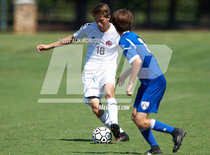 Thumbnail 3 in Coastal Christian vs. Cary Academy (Ravenscroft Soccer Invitational) photogallery.