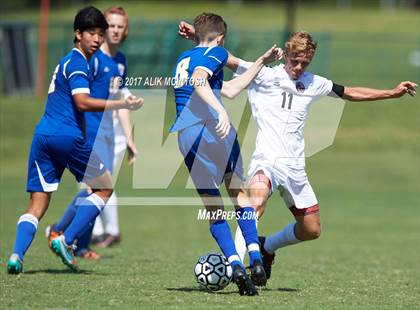 Thumbnail 2 in Coastal Christian vs. Cary Academy (Ravenscroft Soccer Invitational) photogallery.