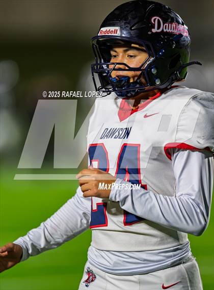 Thumbnail 1 in Dawson vs. Ridge Point (UIL 6A D1 Football Bi-District) photogallery.