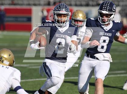Thumbnail 3 in Greenwood vs. Shiloh Christian (AAA 6A State Final) photogallery.